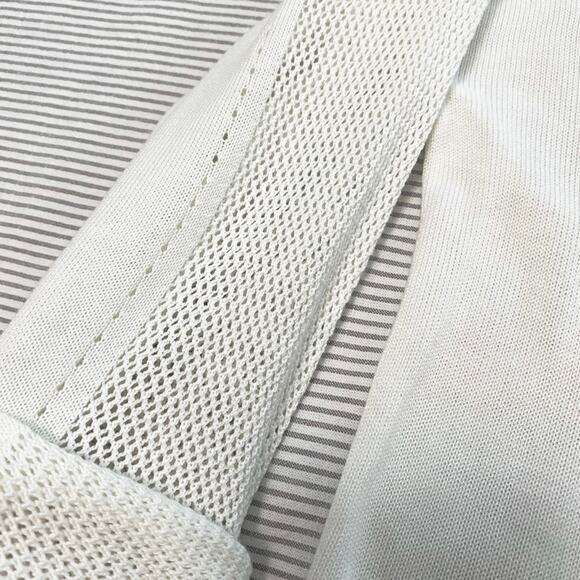 89th & Madison Bleached White Crochet knit beachy Coastal Neutral top Medium - Picture 4 of 8